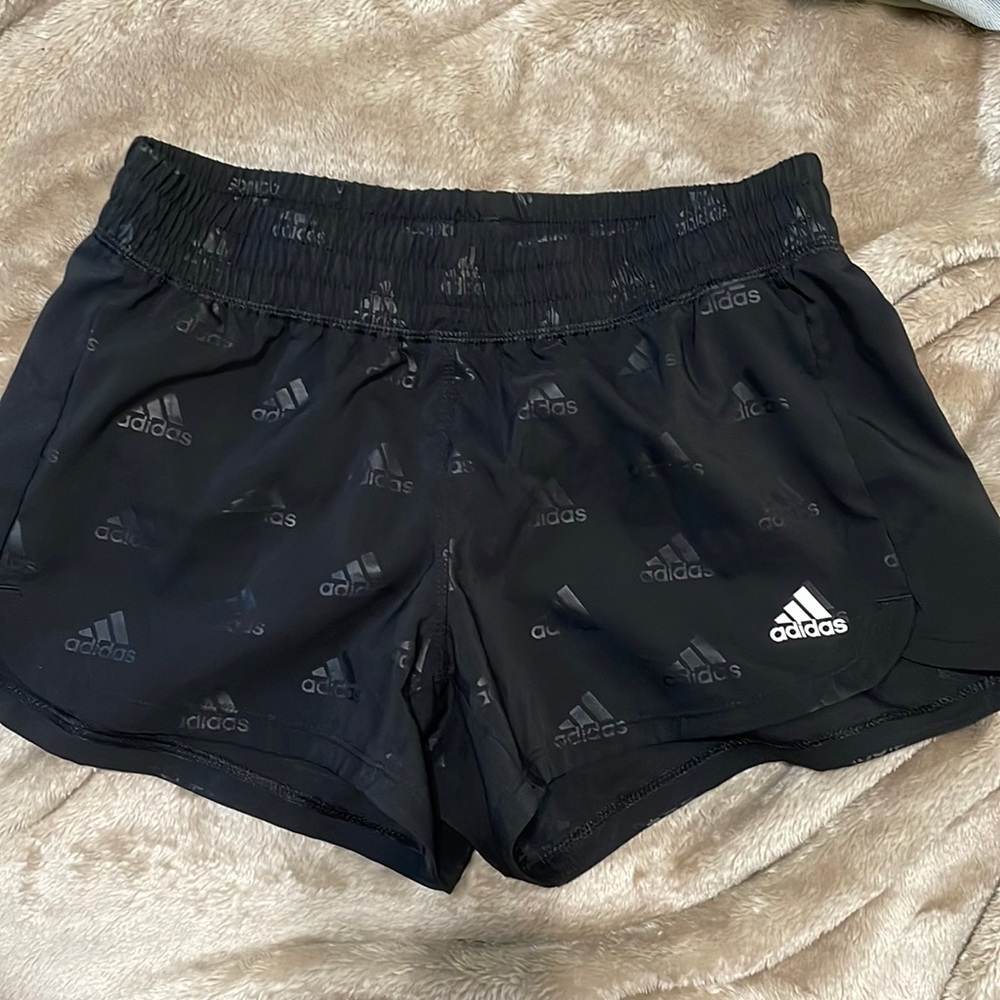 Black Shorty shorts Adidas no liner inside athletic material
